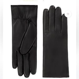 Classic Black Leather Women's Gloves